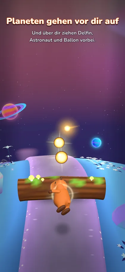 Capyroo Run: Planeten gehen vor dir auf