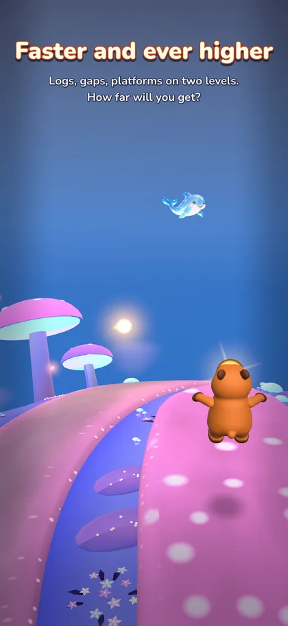 Capyroo Run: high up in the mushroom forest